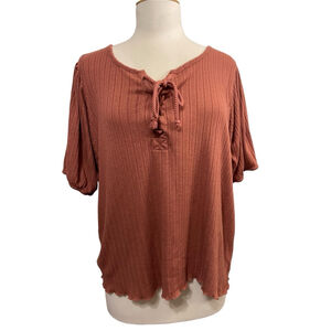 Women's maurices Top XL Rust